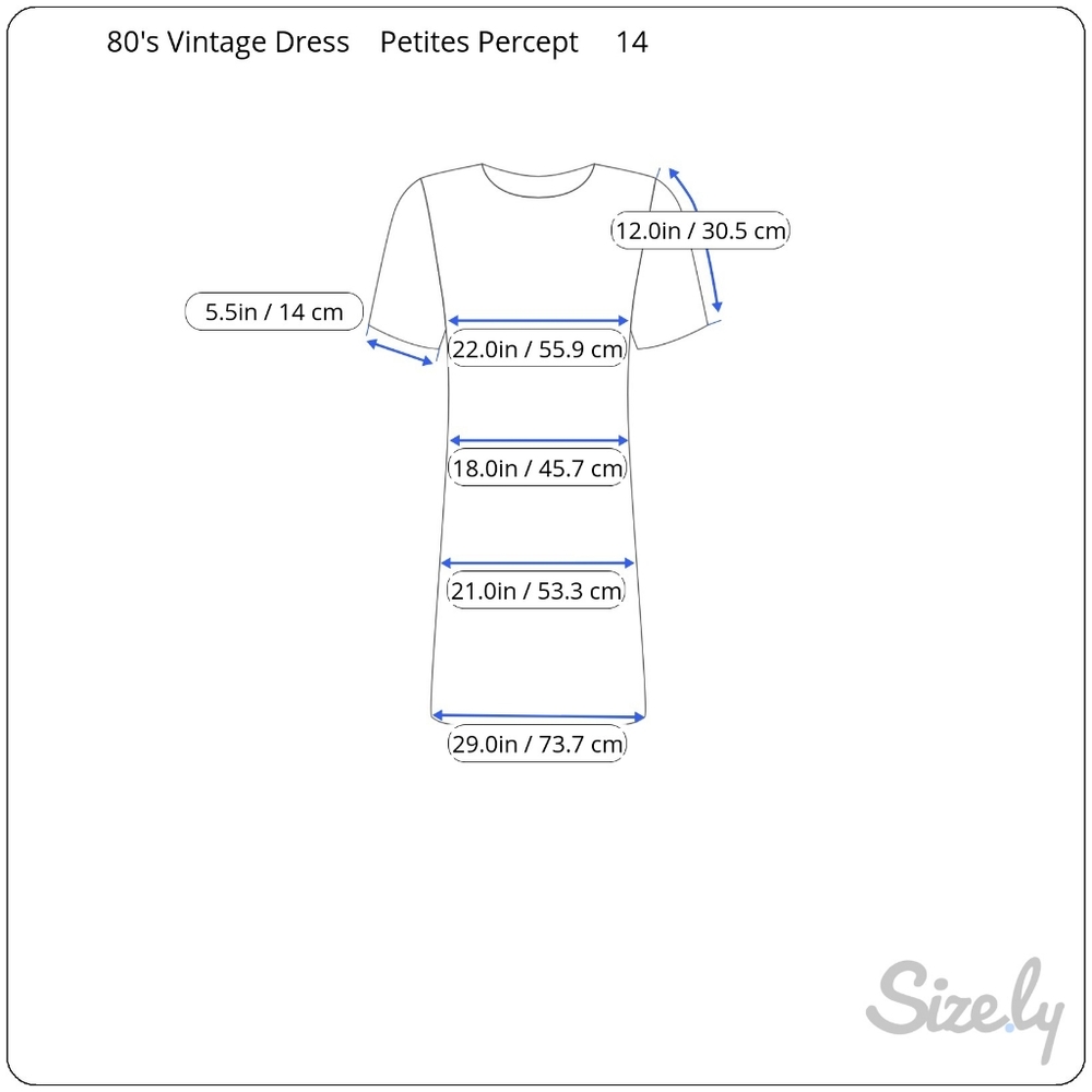 Petites Perceptions 80's Vintage Dress - Picture 7 of 7